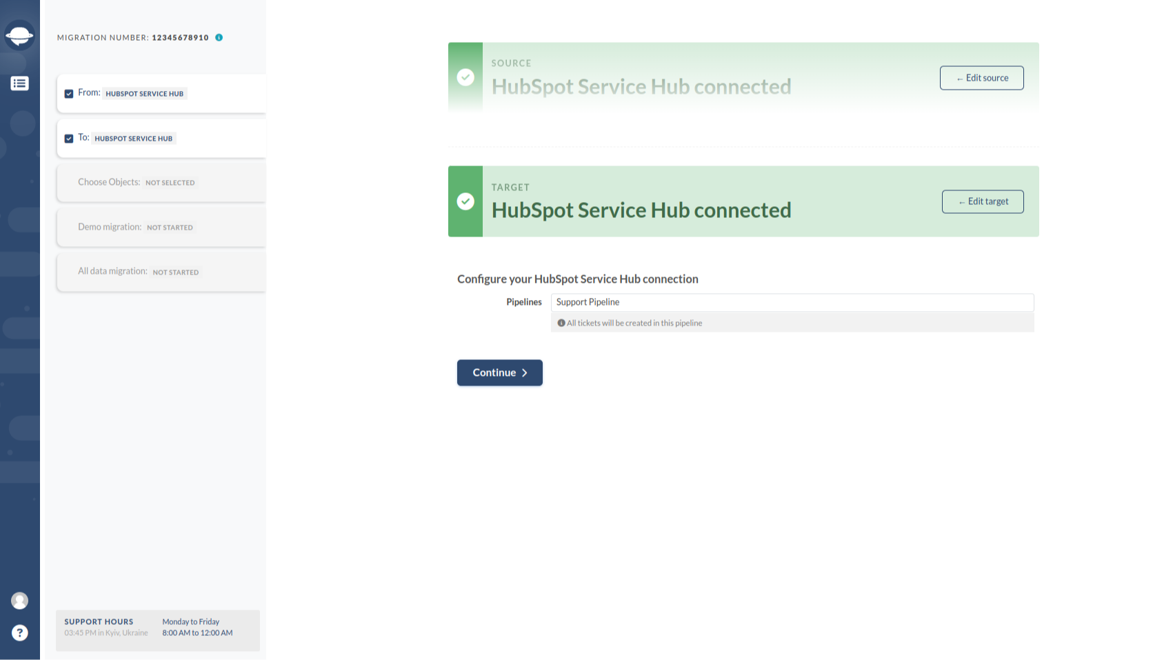 Merge two Hubspot instances